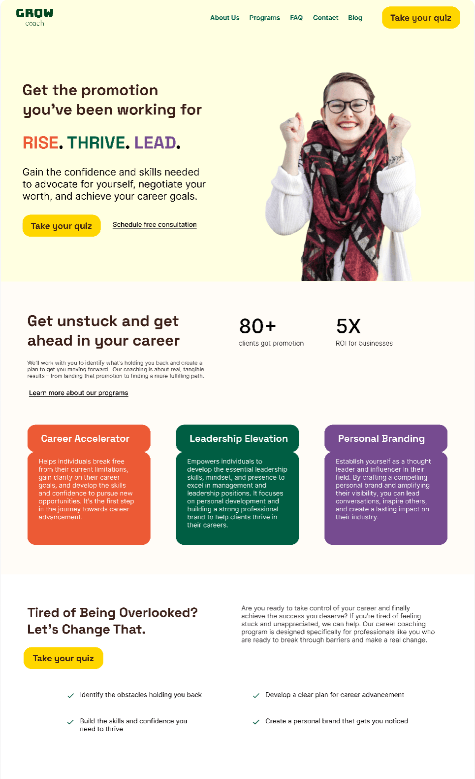 Growth Coach Business Website